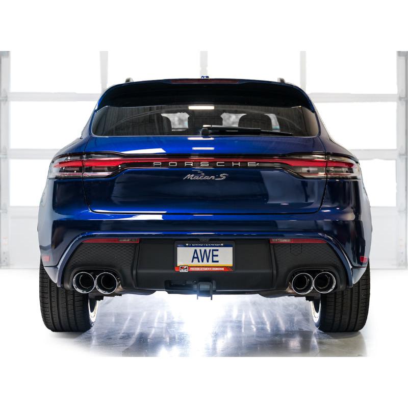 AWE Tuning 2022+ Porsche Macan 2.9TT Touring Edition Catback Exhaust w/ Chrome Silver Tips-SR1 Performance