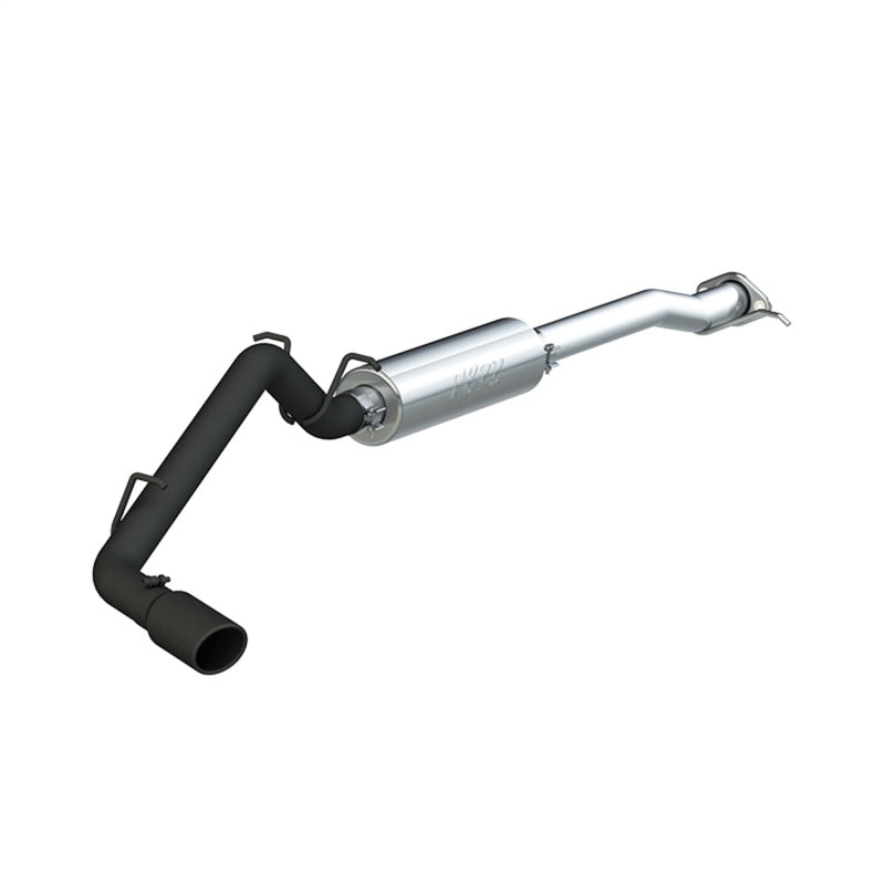 MBRP 17+ Chevrolet Colorado 2.5L/3.6L 3in Cat Back Single Side Exit w/ 4in Tip - Back Coated-SR1 Performance