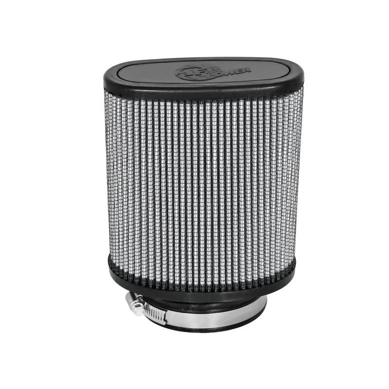 aFe Magnum FLOW Pro DRY S Universal Air Filter 3.5in Flange 5.75x5in Base 6x2.75in Top 6.5in Height-SR1 Performance