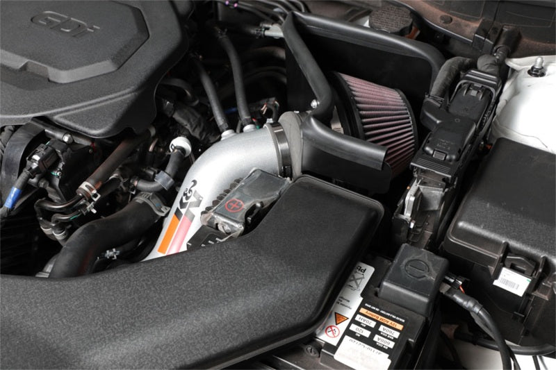 K&N 15-18 Hyundai Sonata L4-2.4L F/I Silver Typhoon Short Ram Intake-SR1 Performance