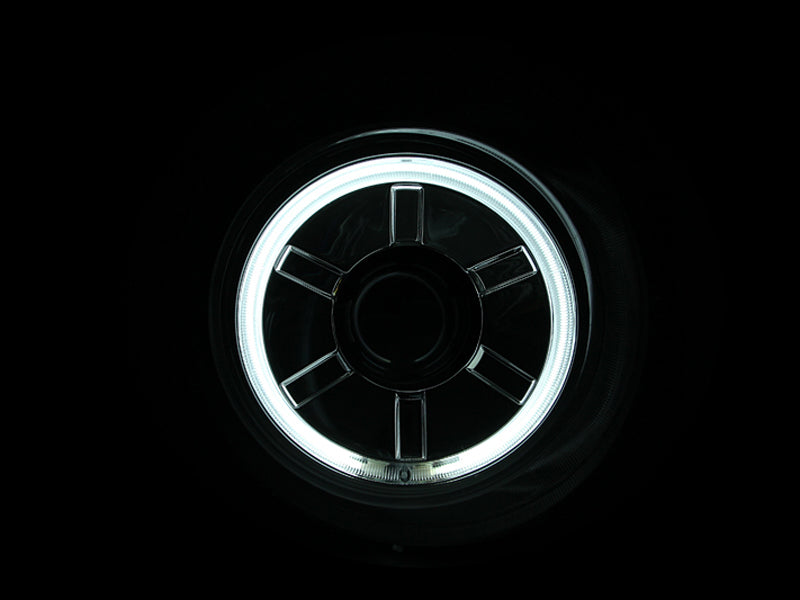 ANZO 2007-2013 Toyota Fj Cruiser Projector Headlights w/ Halo Chrome-SR1 Performance