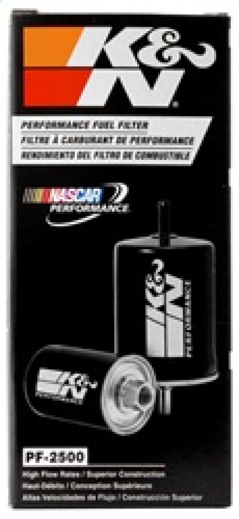 K&N Cellulose Media Fuel Filter 2.125in OD x 5.438in L-SR1 Performance