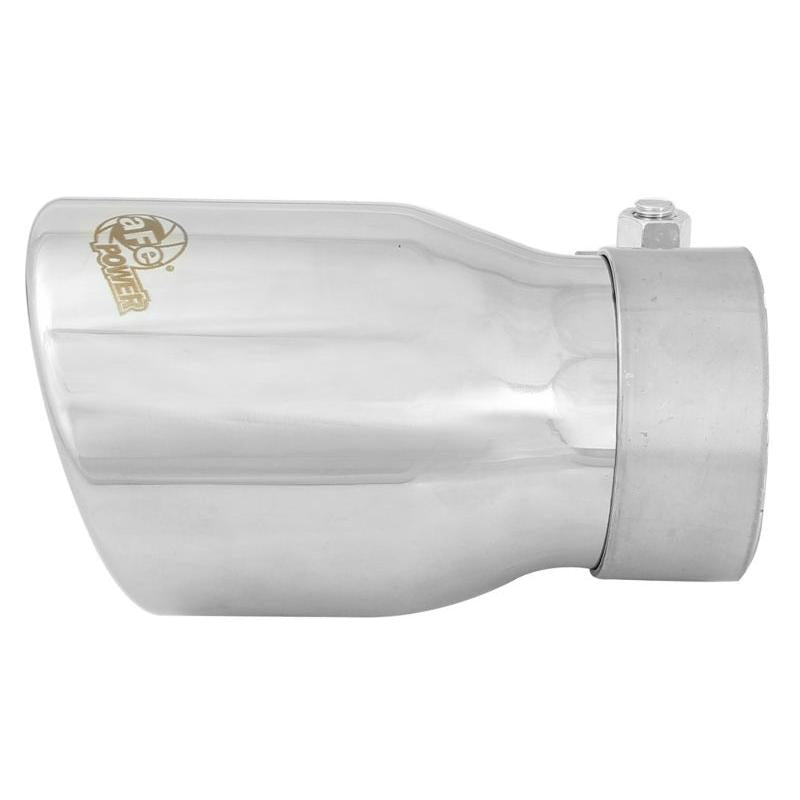 aFe MACH Force-Xp 2.5in Inlet x 3-1/2in Outlet x 6in Length 2.5in 304 Stainless Steel Exhaust Tip-SR1 Performance