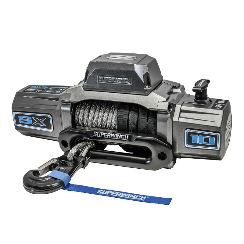 Superwinch 10000 LBS 12V DC 3/8in x 80ft Synthetic Rope SX 10000 Winch-SR1 Performance