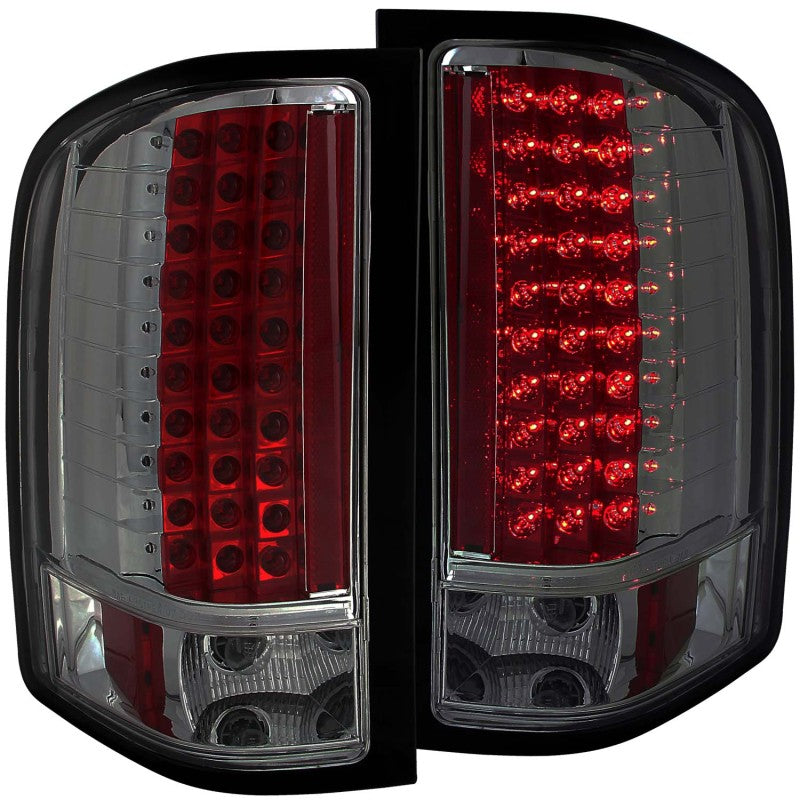 ANZO 2007-2013 Chevrolet Silverado 1500 LED Taillights Smoke-SR1 Performance