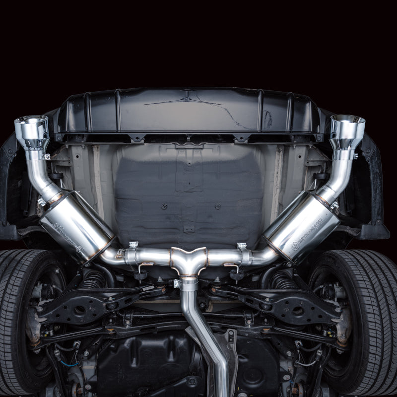 AWE Tuning 22+ Honda Civic Si/Acura Integra Touring Edition Catback Exhaust - Dual Chrome Silver Tip-SR1 Performance