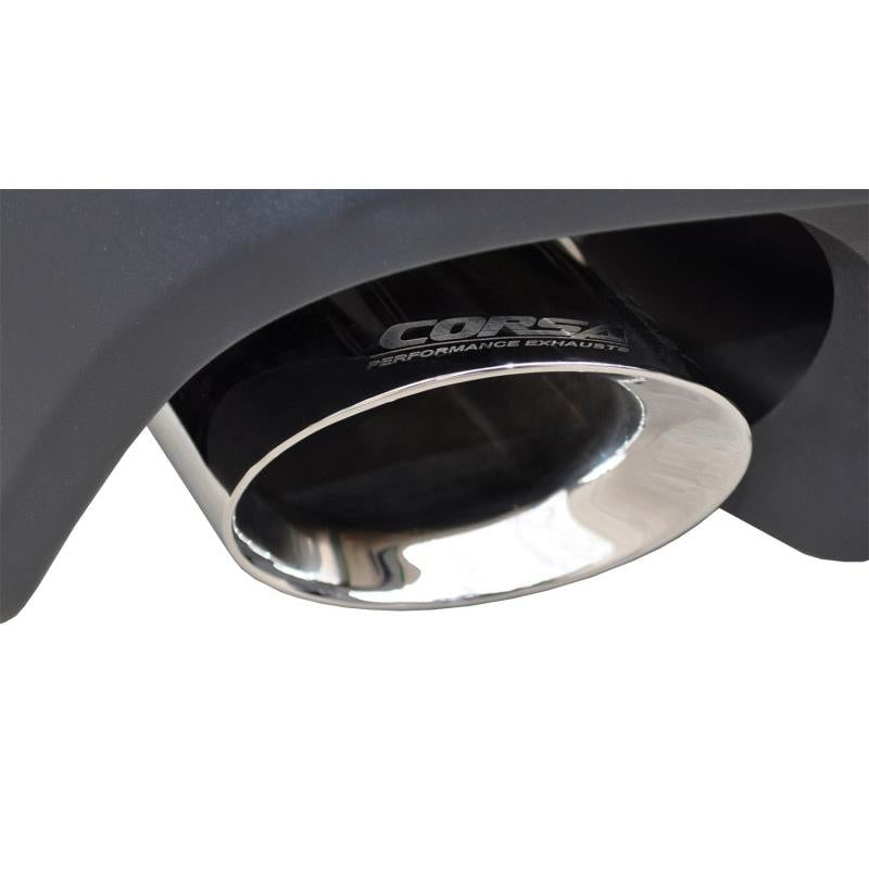 Corsa 2011-2012 Ford Mustang Shelby GT500 5.4L V8 Polished Sport Axle-Back Exhaust-SR1 Performance