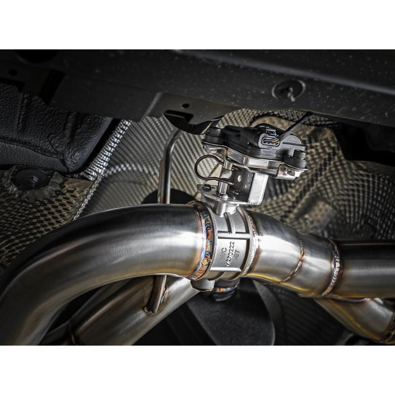 aFe MACH Force-Xp 2-1/2in Stainless Steel Axle Back Exhaust w/CF 15-19 BMW M3/M4 (F80/82/83)-SR1 Performance
