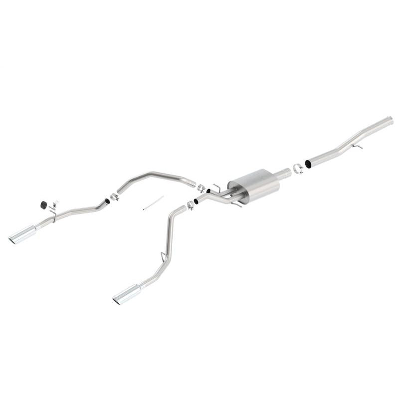 Borla 14 Silv/Sierra 1500 EC Std/CC Short 143.5in WB ATAK Single Split Rear Exit Cat-Back Exhaust-SR1 Performance