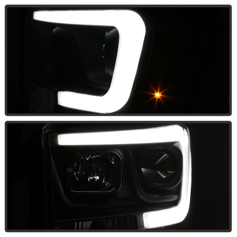 Spyder Dodge Ram 1500 06-08 V2 Projector Headlights - Light Bar DRL - Black (PRO-YD-DR06V2-LB-BK)-SR1 Performance