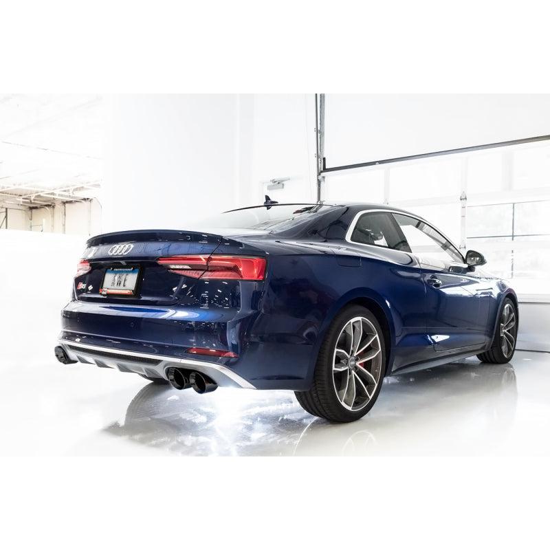 AWE Tuning Audi B9 S5 3.0T Touring Edition Exhaust - Black Diam Tips (102mm)-SR1 Performance