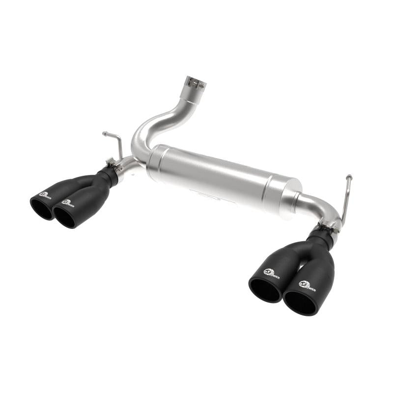 aFe Rebel Series 2.5in 409 SS Axle-Back Exhaust System Black 07-18 Jeep Wrangler (JK) V6-3.6L/3.8L-SR1 Performance