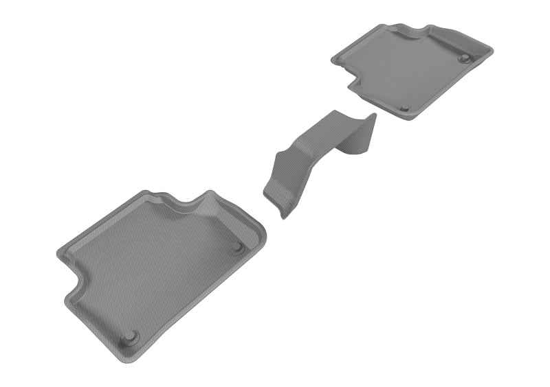 3D MAXpider 2017-2019 Audi A4/S4/A5 Sportback/S5 Sportback Kagu 2nd Row Floormats - Gray-SR1 Performance