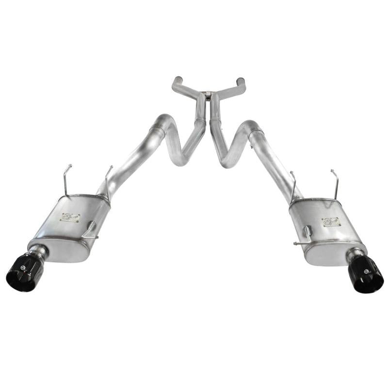 aFe MACHForce XP Cat-Back Exhaust 3in SS w/ Black Tips 11-14 Ford Mustang GT V8 5.0L-SR1 Performance