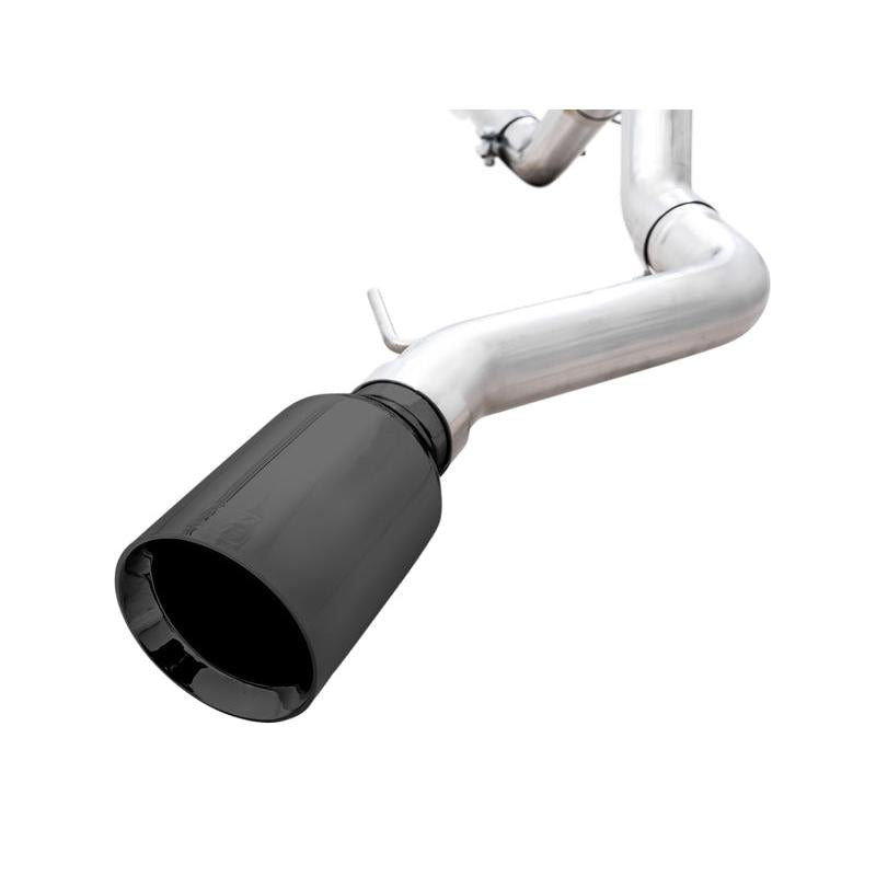 AWE Tuning 2021+ Ford Bronco 0FG Single Rear Exit Exhaust w/Diamond Black Tip & Bash Guard-SR1 Performance