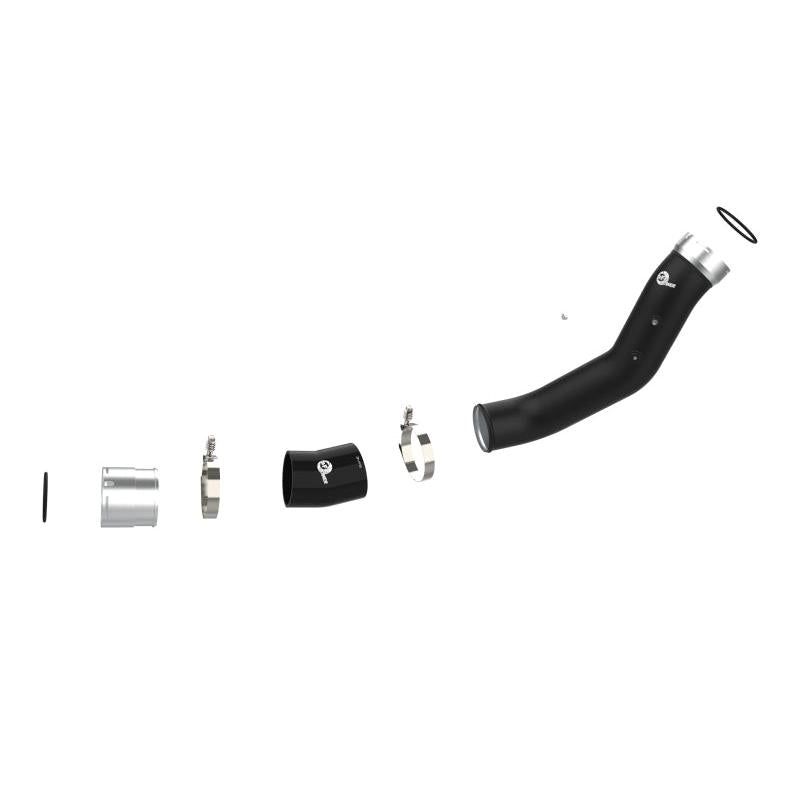 aFe 2024 GM Diesel Trucks V8 6.6L L5P BladeRunner 3.5in Aluminum Cold Charge Pipe - Black-SR1 Performance