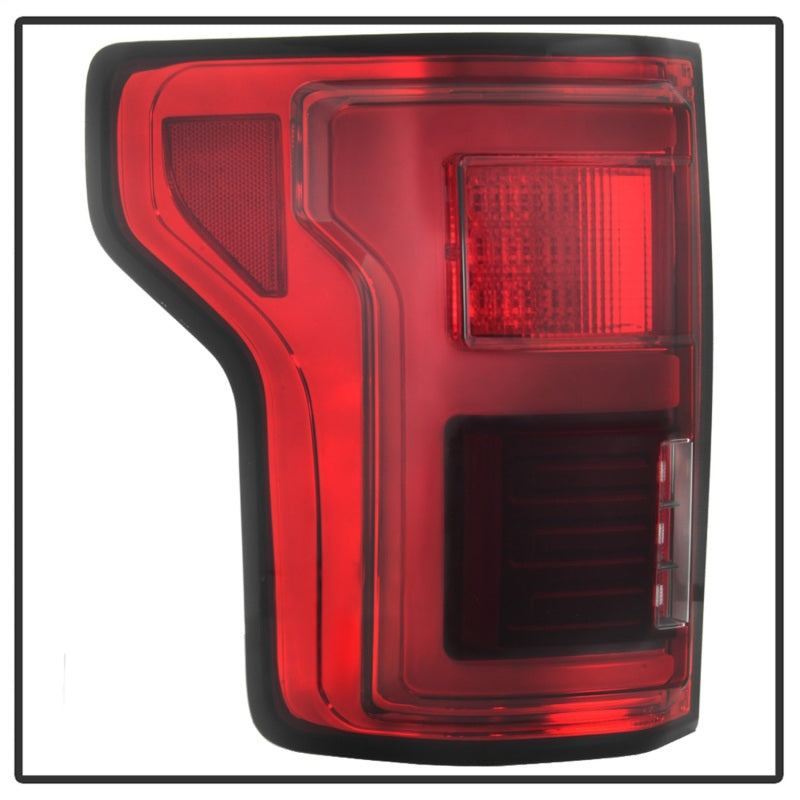Spyder 15-18 Ford F-150 LED Tail Lights (w/Blind Spot) - Red Clear (ALT-YD-FF15015BS-LBLED-RC)-SR1 Performance