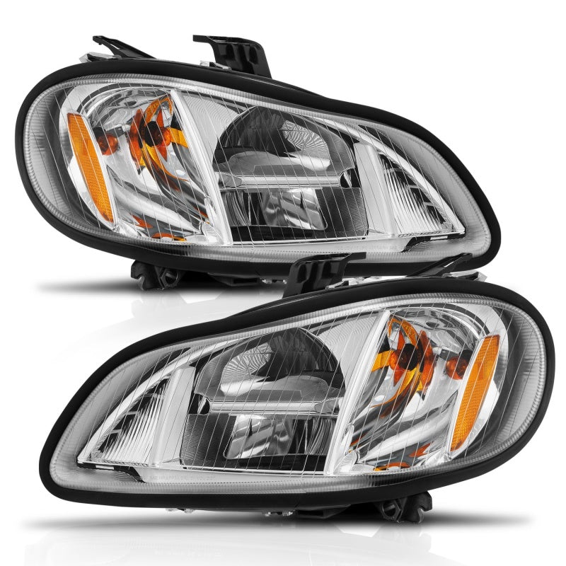 ANZO 2002-2014 Freightliner M2 LED Crystal Headlights Chrome Housing w/ Clear Lens (Pair)-SR1 Performance