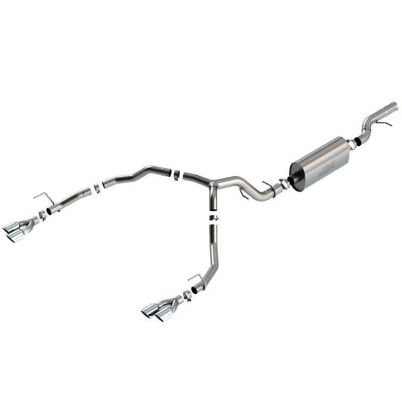 Borla 21-22 Chevrolet Tahoe 6.2L V8 2/4WD 4DR Brushed T-304 Stainless Steel Touring Cat-Back Exhaust-SR1 Performance