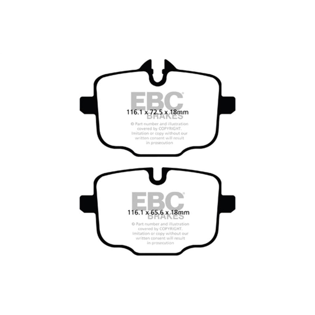 EBC Greenstuff Rear Brake Pads for BMW X3 G01 2018-2022 – Long-Lasting Offroad Performance