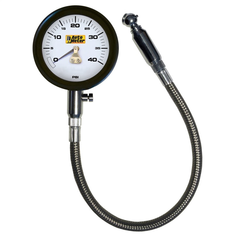 Autometer NASCAR Performance 40PSI Lo-Pressure Tire Pressure Gauge-SR1 Performance