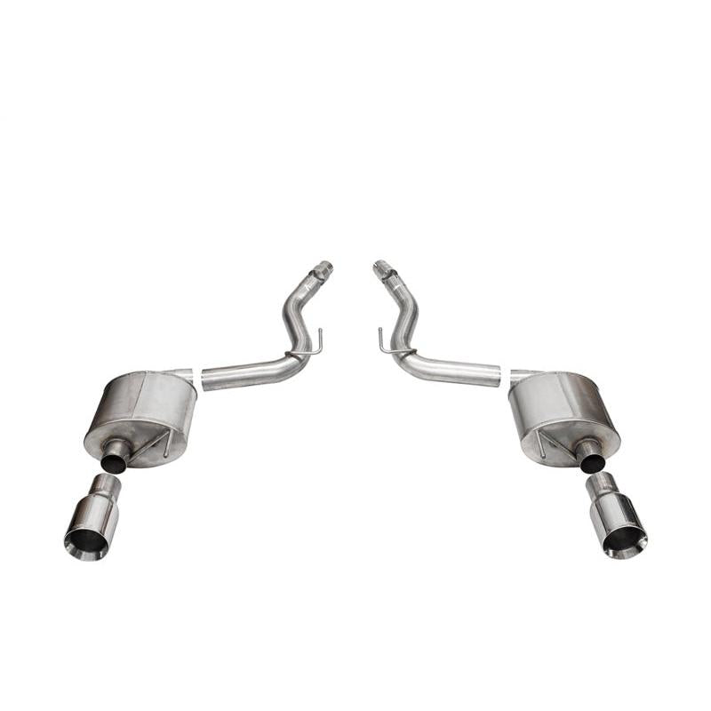 Corsa 2024 rd Mustang GT Touring Axle-Back Ex.Sys 3.0in Dual Rear Exit w/4.5in Straight CutTips-SR1 Performance