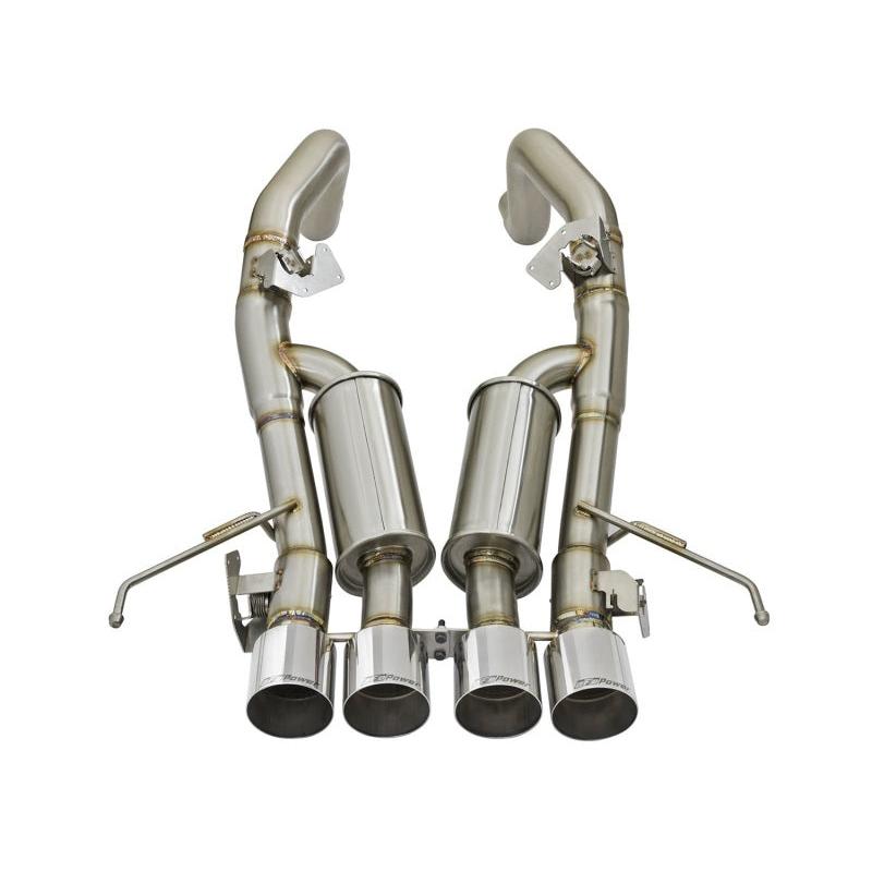 aFe MACHForce XP 3in-2 1/2in Axle Back 304SS Exhaust w/ Polished Tips 14-17 Chevy Corvette V8-6.2L-SR1 Performance