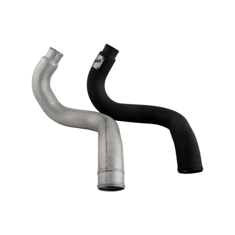 aFe BladeRunner 3in Black Intercooler Hot Cold Side Tubes Combo 02-04 GM Diesel Trucks 6.6L V8 (td)-SR1 Performance