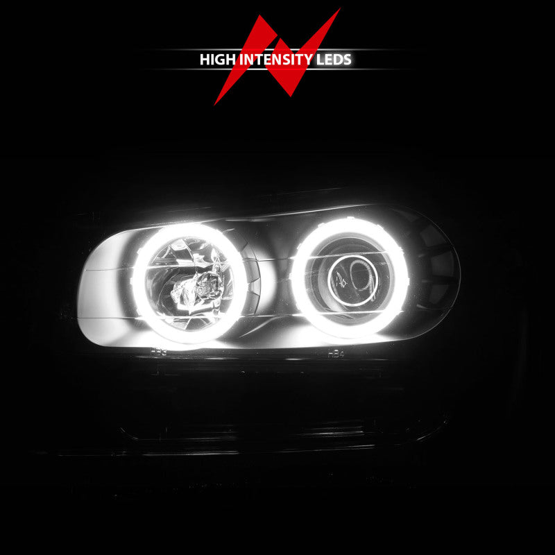 ANZO 02-09 Chevrolet Trailblazer (Will Not Fit 06-09 LT) Projector Headlights w/Halo Black Housing-SR1 Performance