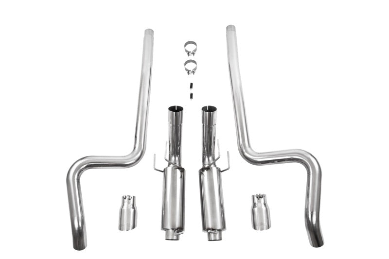 MBRP 11-14 Ford Mustang GT 5.0L Dual Split Rear Race Version T409 3in Cat Back Exhaust System-SR1 Performance
