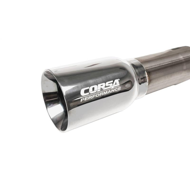 Corsa 2018-2024 Jeep Wrangler JLU 3.6L 2.75in Sport Cat-Back Exhaust w/ American Flag Tips-SR1 Performance