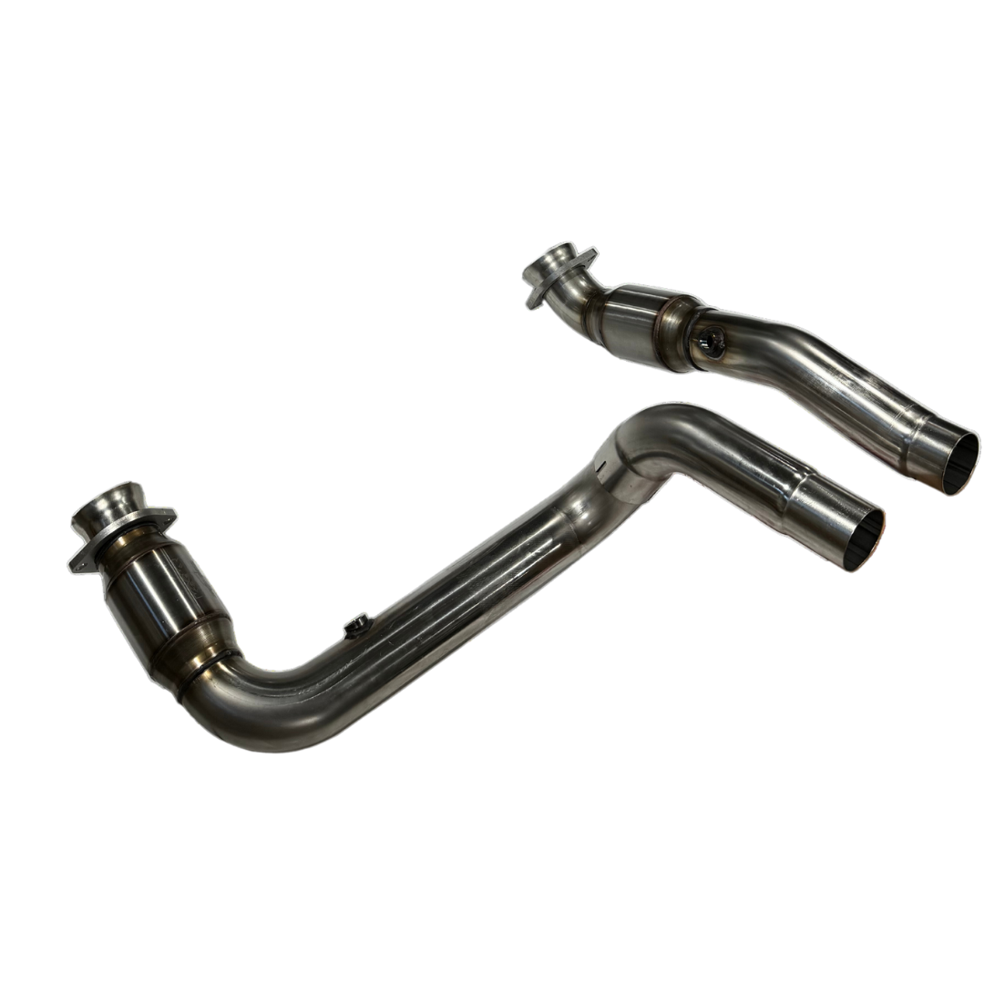 3" GREEN Catted Conn. Pipes. 2023+ Cadillac Escalade V. Req. Kooks Headers.