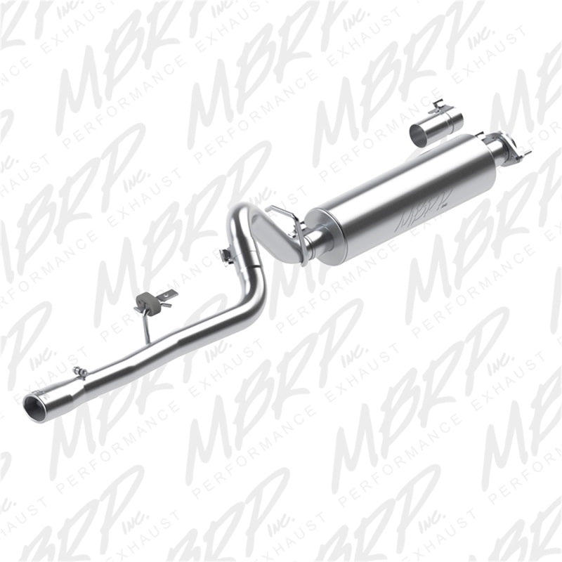 MBRP 86-00 Jeep 2.5L Cherokee 2.5in Cat Back Single T409-SR1 Performance