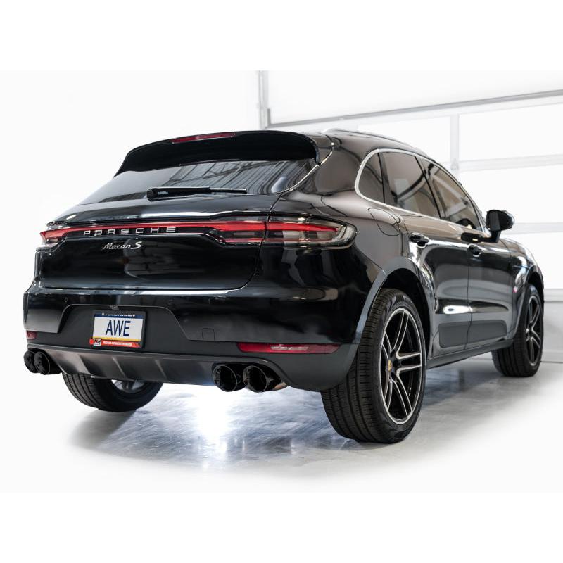 AWE Tuning 19-21 Porsche Macan 3.0T/2.9TT Touring Edition Catback Exhaust w/ Diamond Black Tips-SR1 Performance