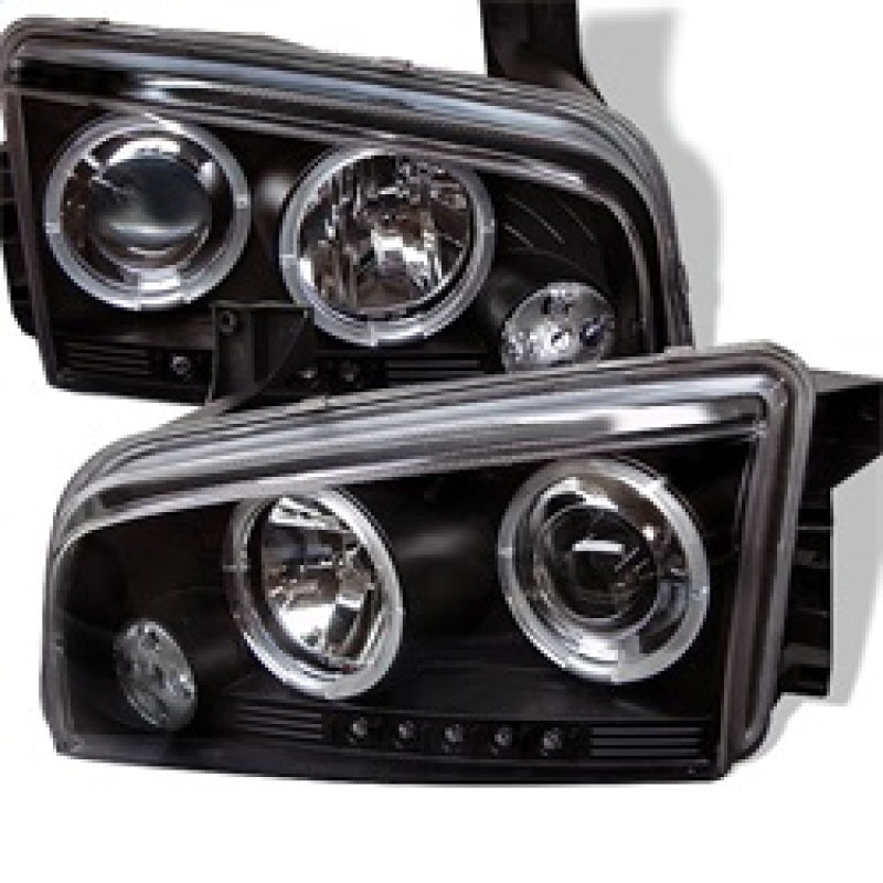 Spyder Dodge Charger 06-10 Projector Headlights Halogen Only - LED Halo LED Blk PRO-YD-DCH05-LED-BK-SR1 Performance