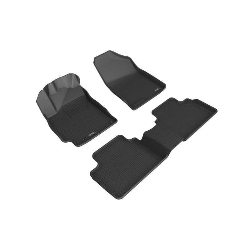 3D MAXpider 2021-2025 Hyundai Elantra Kagu Full Set Floormat - Black-SR1 Performance