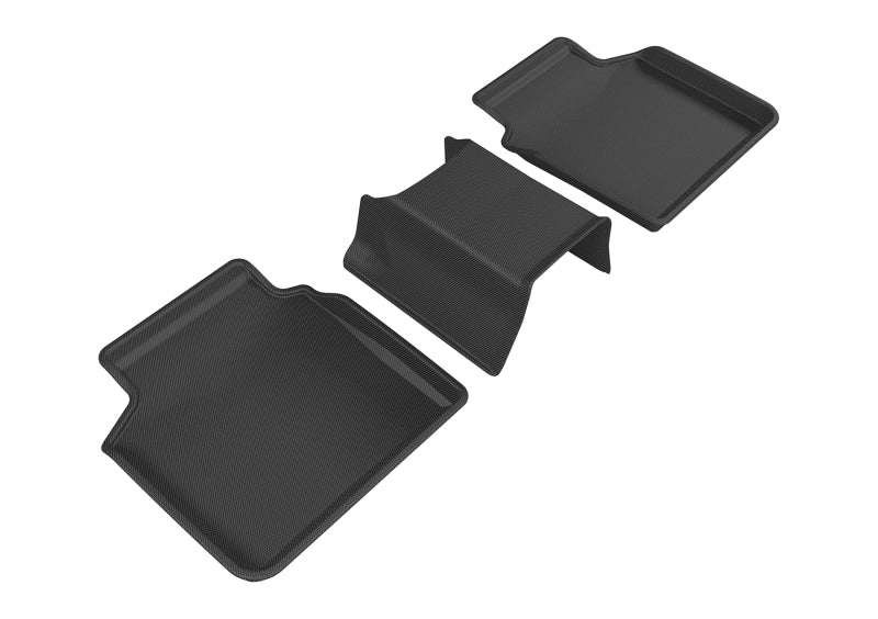 3D MAXpider 2016-2020 BMW 7 Series Kagu 2nd Row Floormats - Black-SR1 Performance