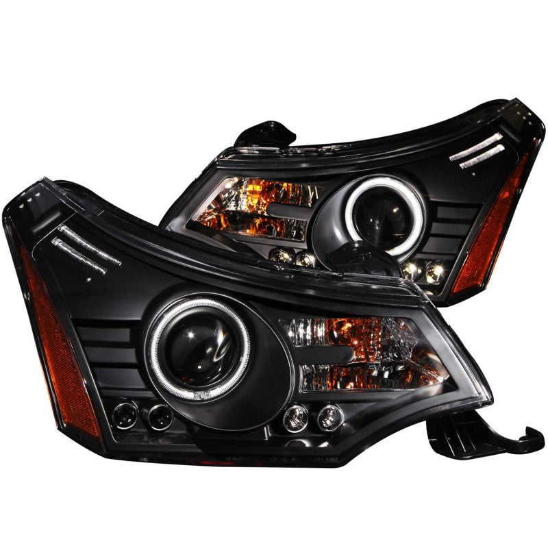 ANZO 2008-2011 Ford Focus Projector Headlights Black-SR1 Performance