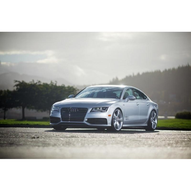 AWE Tuning Audi C7 A7 3.0T Touring Edition Exhaust - Dual Outlet Chrome Silver Tips-SR1 Performance