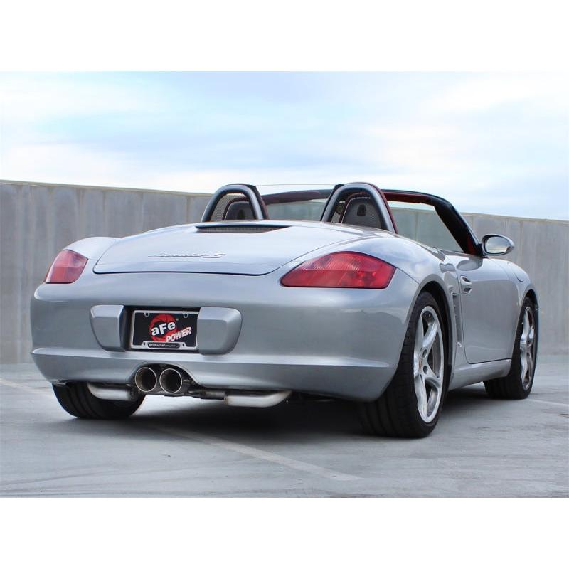 aFe ELITE 05-12 Porsche Boxster S (987.1-987.2) H6 3.4L 304SS Dual Cat-Back w/Dual Polished Tip Exht-SR1 Performance