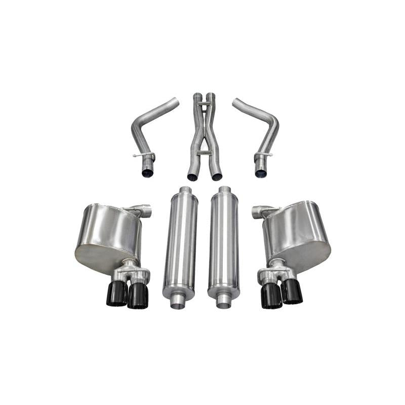 Corsa 11-14 Dodge Charger R/T 5.7L V8 Black Sport Cat-Back Exhaust-SR1 Performance