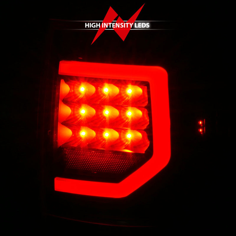 Anzo 07-11 Toyota Tundra Full LED Tailights Black Housing Clear Lens G2 (w/C Light Bars)-SR1 Performance