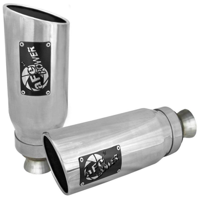 aFe MACH Force-XP 4-1/2in Steel OE Replacement Exhaust Tips - 2021+ Dodge Ram (5.7L V8) - Polished-SR1 Performance