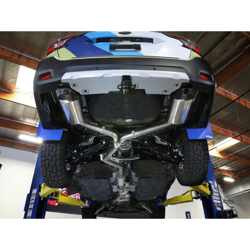 aFe Subaru Outback 20-23 H4-2.4L Takeda 2-1/2 IN to 2-1/4 IN 304 Stainless Steel Cat-Back Exhaust-SR1 Performance