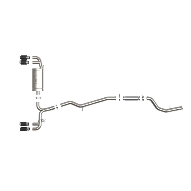 aFe 19-24 BMW Z4 M40i (G29) B58 Turbo MACH Force-Xp 3in to 2-1/2in SS CB Exhaust System - Carbon-SR1 Performance
