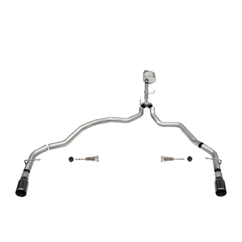 Corsa 2021-2024 Ford F-150 Regular Cab/6.5in Bed 5.0L V8 Xtreme Cat-Back Dual Rear Exit-Black PVD-SR1 Performance
