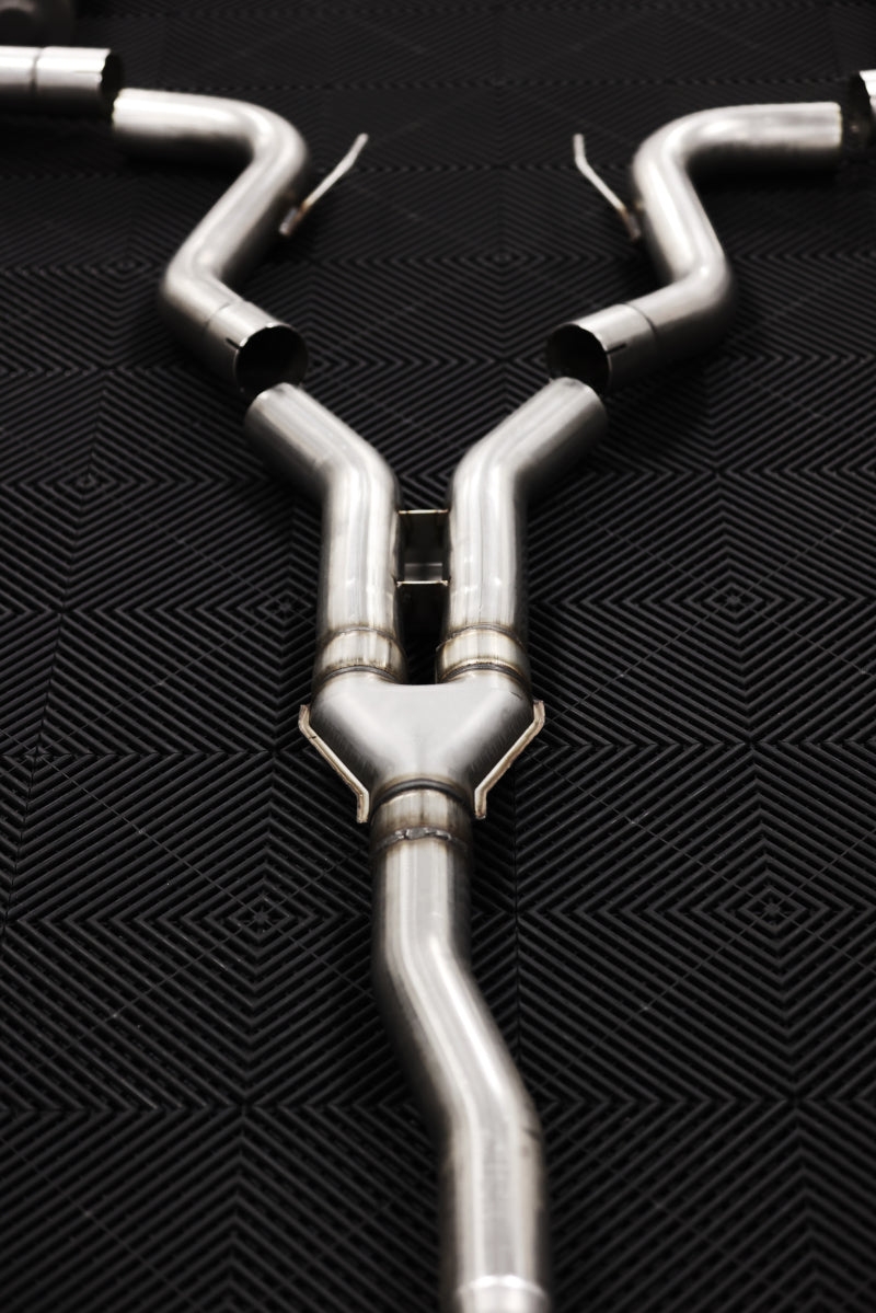 MBRP 18-22 Ford Mustang 2.3L Ecoboost 3in Cat-Back Exhaust w/ Quad Carbon Fiber SS Tips - T304-SR1 Performance