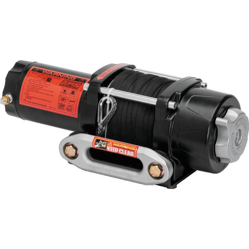 QuadBoss 2500 lb Winch with Cable and Handlebar Remote * Heavy-Duty Powersports Winch System