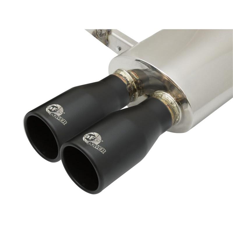 aFe MACHForce XP Exhausts Cat-Back SS-304 14-17 Mini Cooper S Hardtop 2-Door w/ Black Tips-SR1 Performance