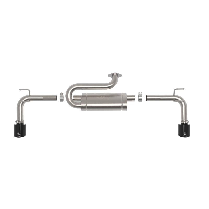 aFe 2023+ Mazda CX-50 Takeda 2.5in 304 SS Axle-Back Exhaust System w/ Black Tips-SR1 Performance